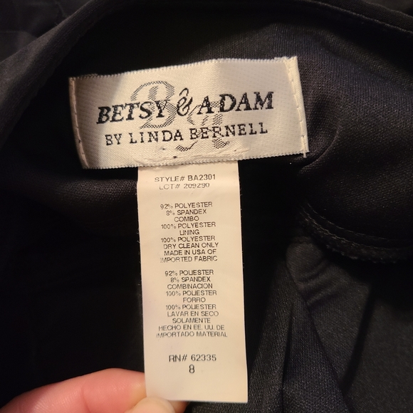 Betsy & Adam Formal Black Dress - Picture 8 of 9